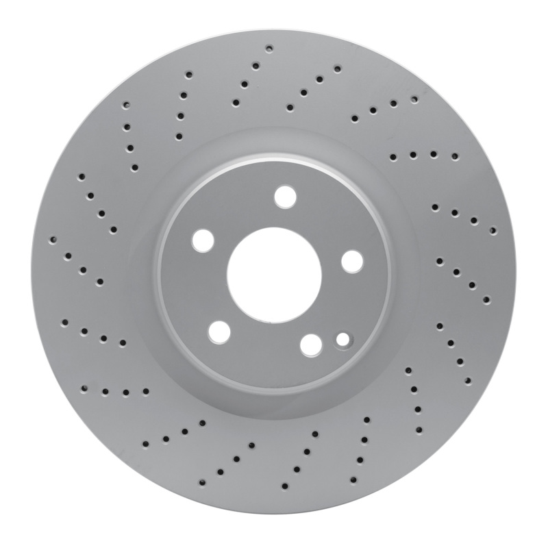 Mercedes-Benz SL65 AMG Brake Rotor (1) - Front - R1 Concepts - GEOSPEC Coated Rotor - Drilled - `03-`16